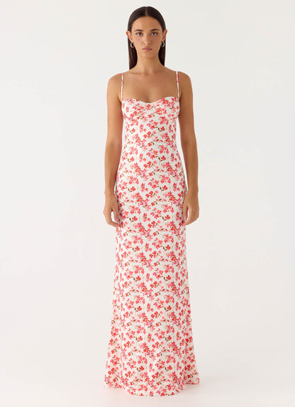 Vamonos Maxi Dress - Porcelain Rose