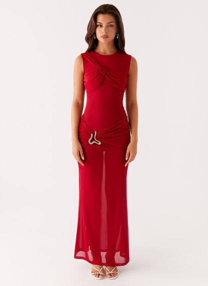 Worldwide Maxi Dress - Raspberry