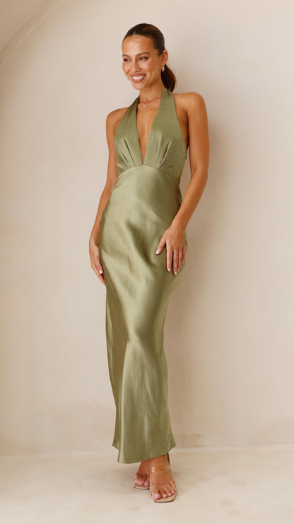 Chloe Maxi Dress - Olive