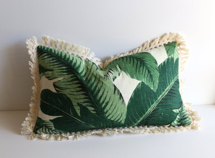 Add Cotton Fringe to any Pillow Cover - Annabel Bleu