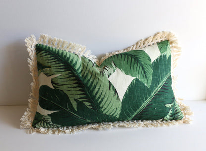 Add Cotton Fringe to any Pillow Cover - Annabel Bleu