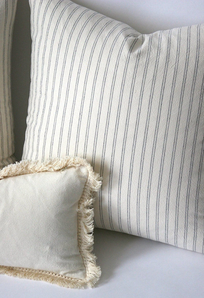 Add Cotton Fringe to any Pillow Cover - Annabel Bleu