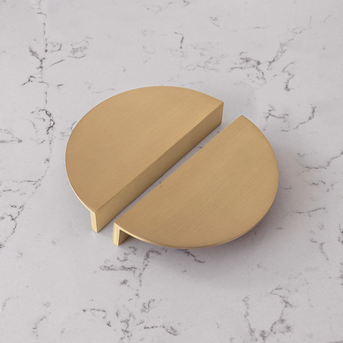 Arc Solid Brass Pull Handle - L