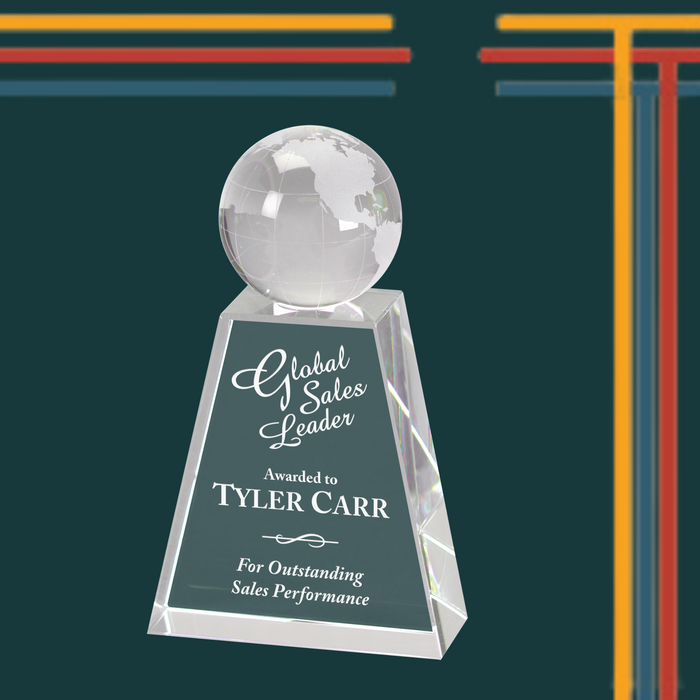 Around The World Crystal Award