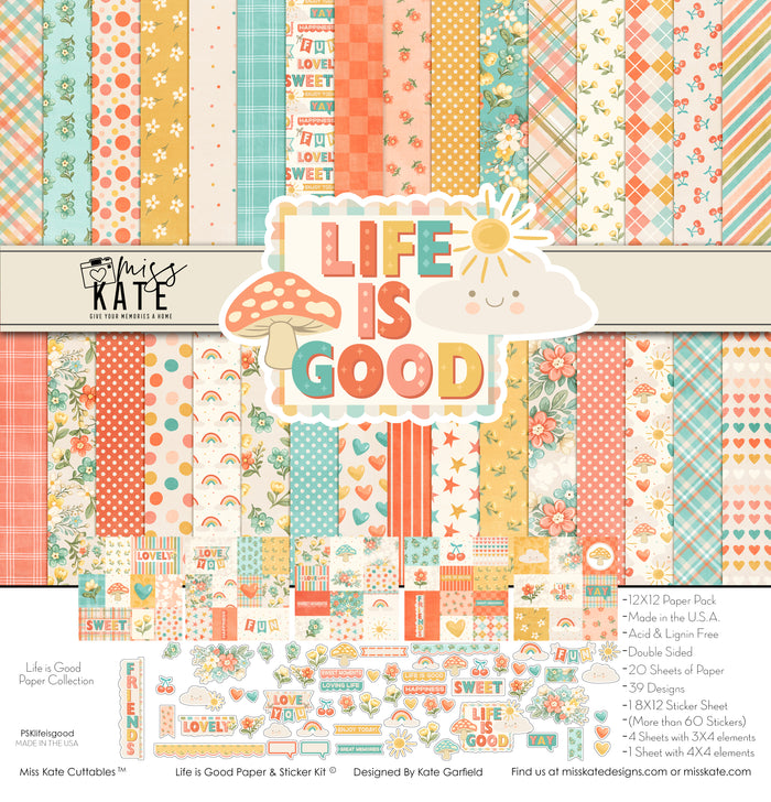 Bargain Bin - Life is Good - Paper & Sticker Kit