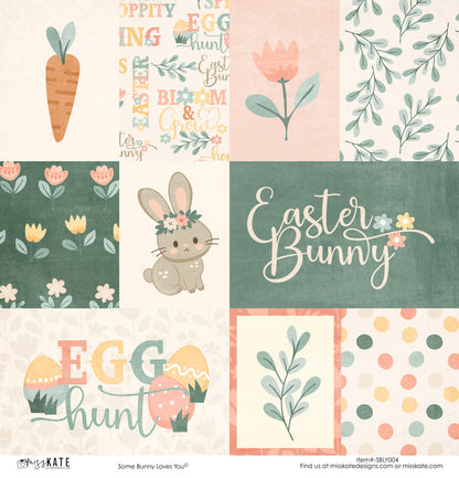 Bargain Bin - Some Bunny Loves You - Paper & Sticker Kit