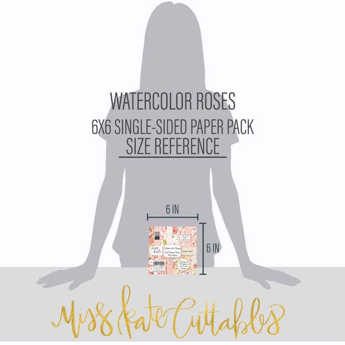 Bargain Bin - Watercolor Roses - 6x6 Paper Pack