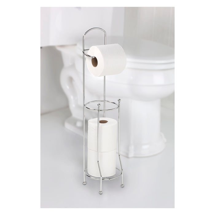 Bath Bliss Chrome Toilet Paper Holder and Dispenser