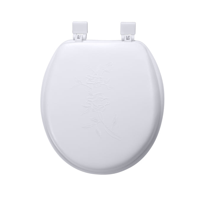 Bath Bliss Extra Soft Standard Toilet Seat-White