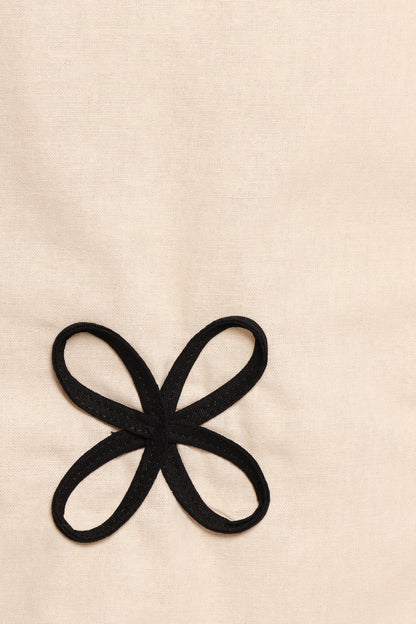 Thalia Mini Dress - Cream/Black
