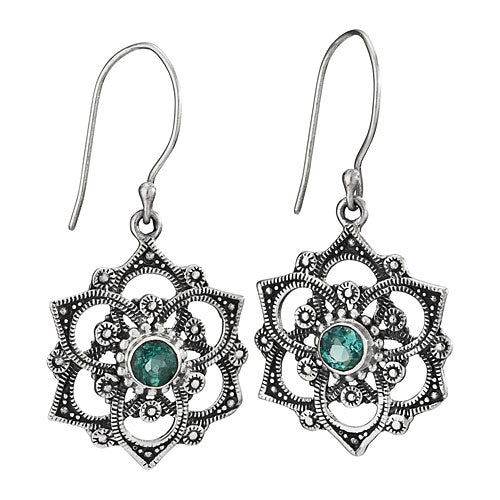 Blue Topaz Earrings