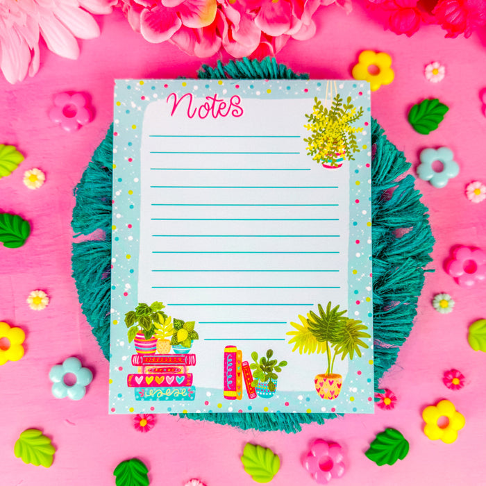 Bookish Plants Notepad 4.25" x 5.5"