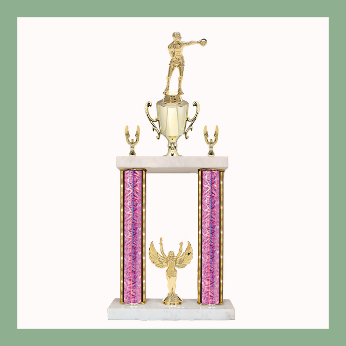 Boxing Marble Two Poster Trophy