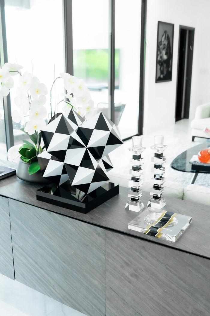 Candy Bowl | Clear with Stripe