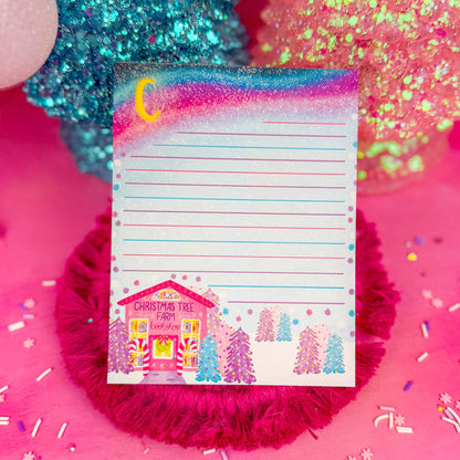 Christmas Tree Farm Bookshop Notepad 4.25" x 5.5"