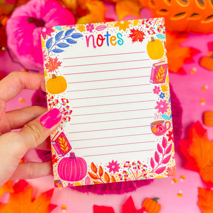 Colorful Fall Notepad 4.25" x 5.5"
