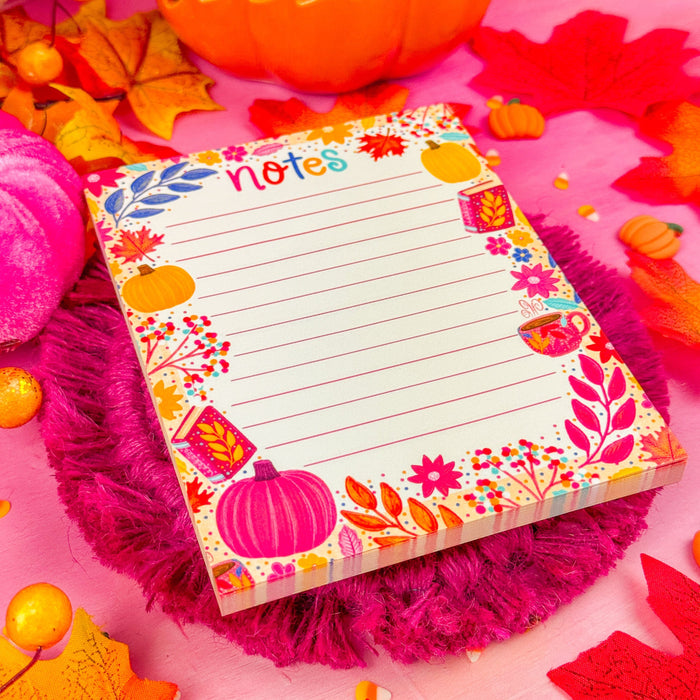 Colorful Fall Notepad 4.25" x 5.5"