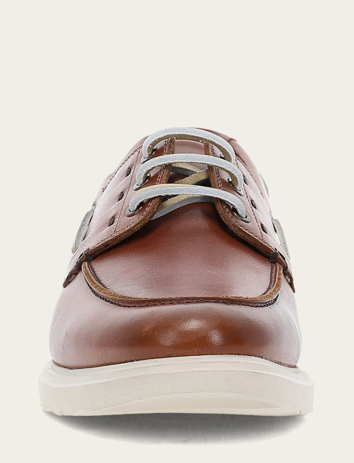 Connor Boat Shoe - Caramel - Front