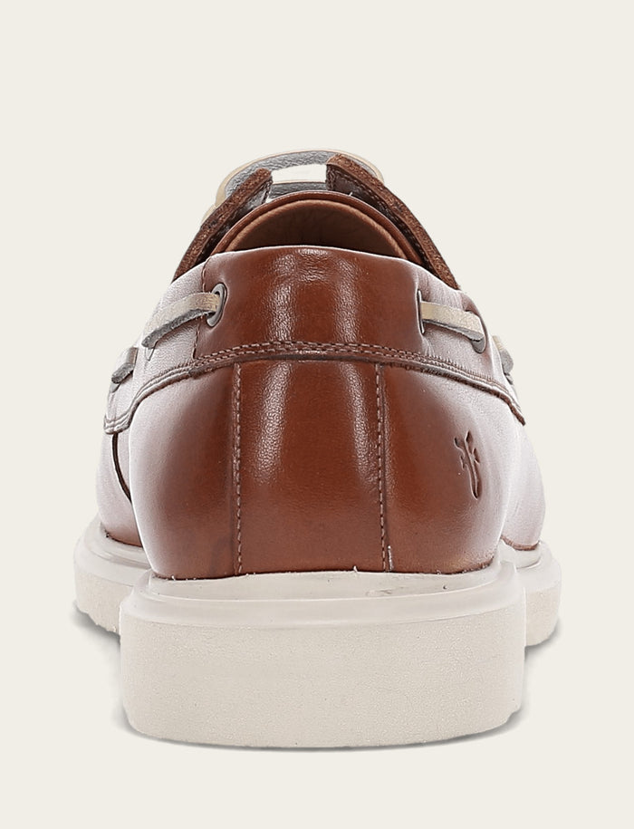 Connor Boat Shoe - Caramel - Back