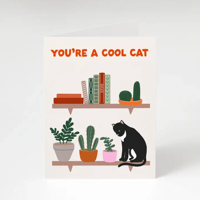 Cool Cat Greeting Card