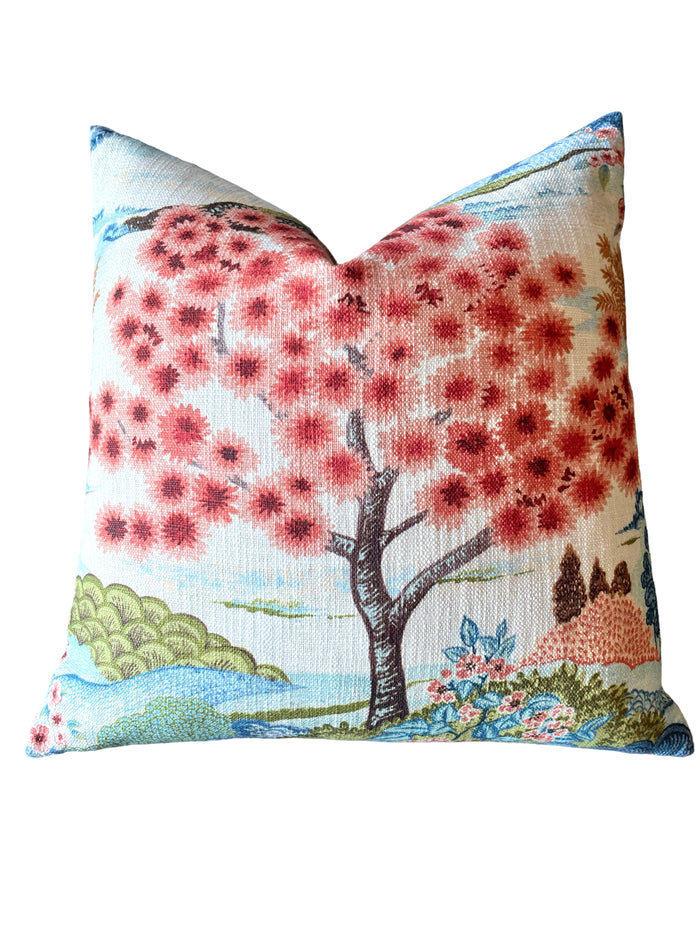 Coral Daintree Pillow Cover - Annabel Bleu