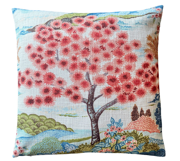 Coral Daintree Pillow Cover - Annabel Bleu