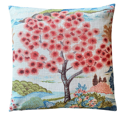 Coral Daintree Pillow Cover - Annabel Bleu