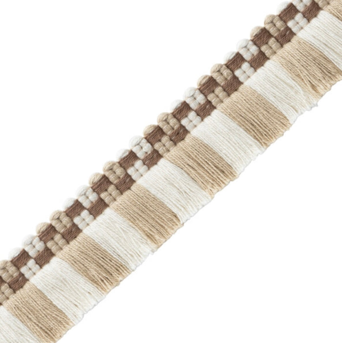 Country Check Fringe: Available in 4 Colors - Annabel Bleu
