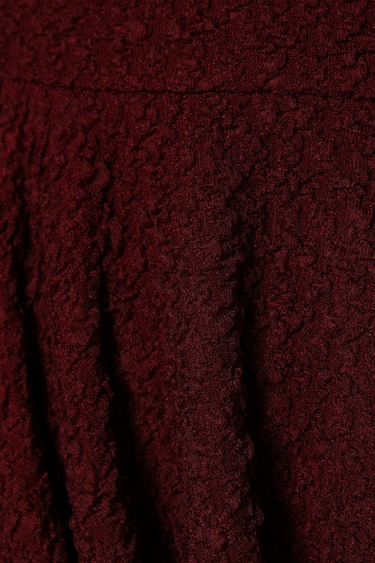 Margaret Mini Dress - Burgundy