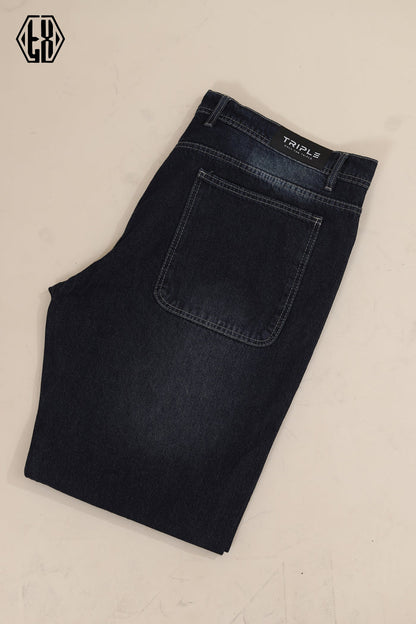 Dark Dirty Wide Leg Denim