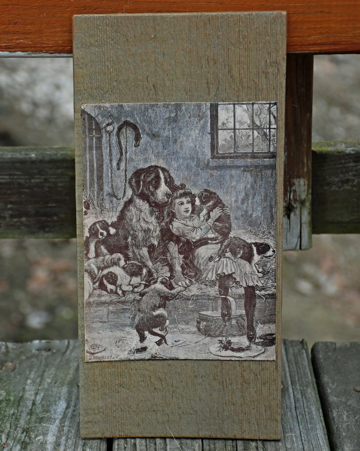 Decorative wall hanging - puppy time