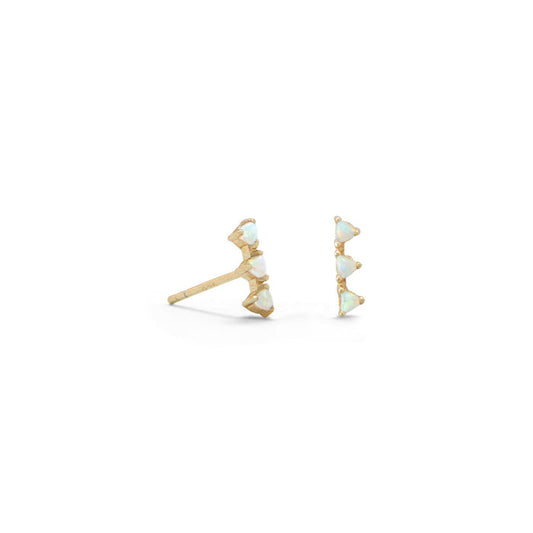 Earrings - Opal