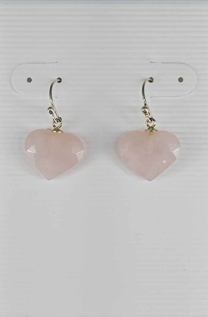 Earrings - Rose Quartz