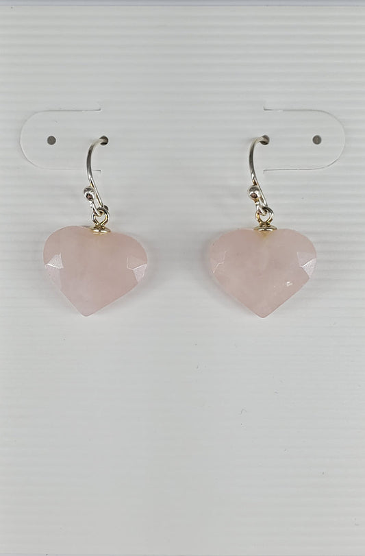 Earrings - Rose Quartz