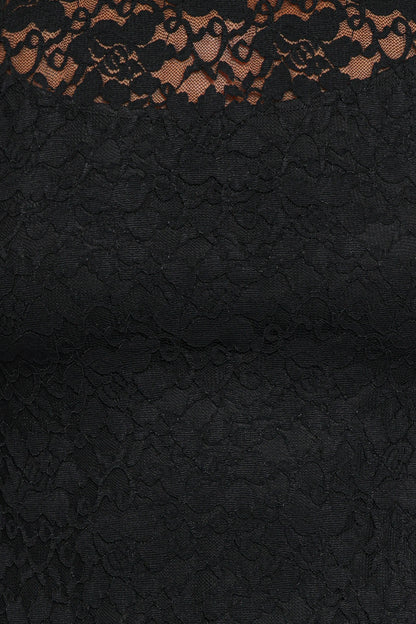 Davina Long Sleeve Midi Dress - Black