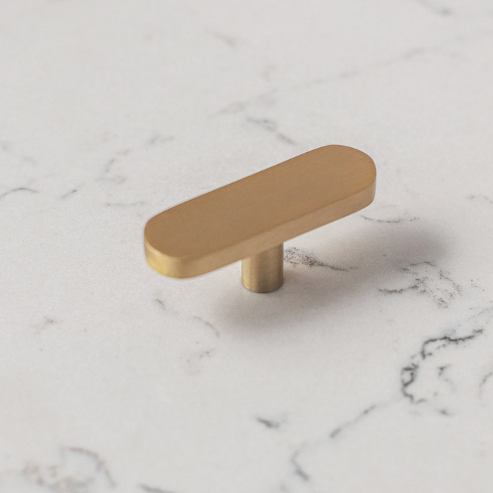 Eclair Tiny Solid Brass Pull Handle