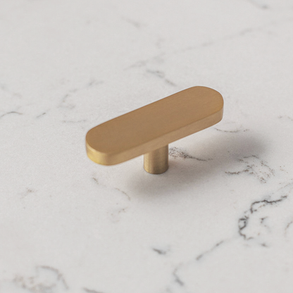 Eclair Tiny Solid Brass Pull Handle