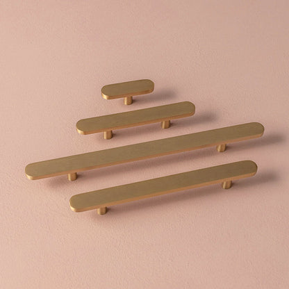 Eclair Tiny Solid Brass Pull Handle