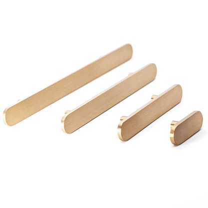 Eclair Tiny Solid Brass Pull Handle