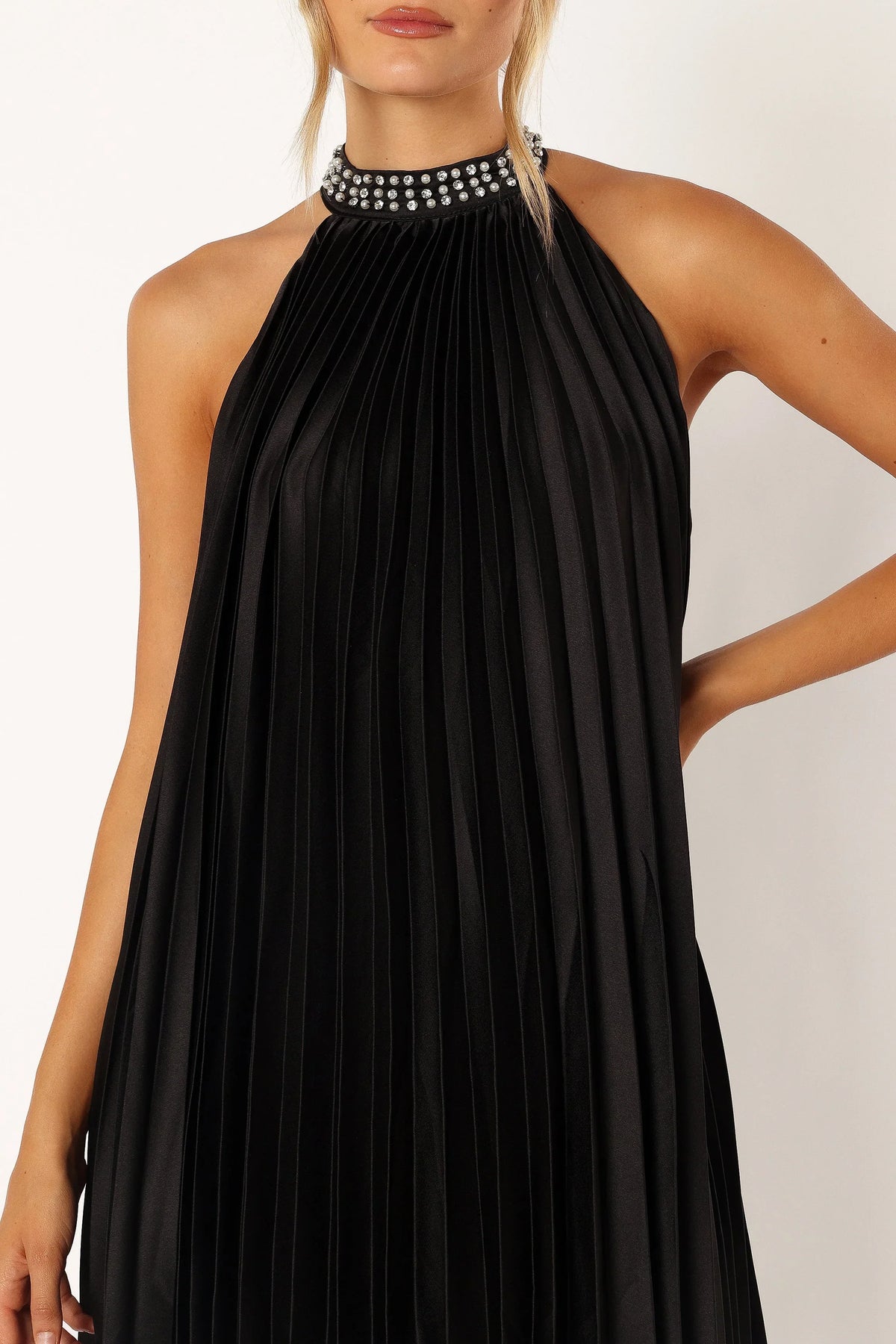 Lizzy Halterneck Mini Dress - Black