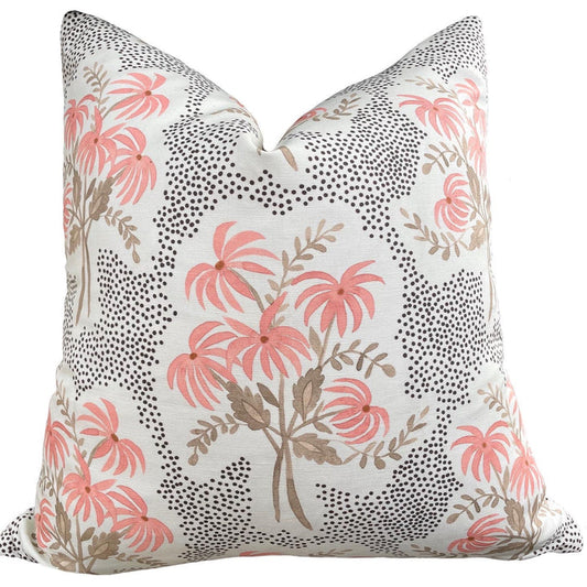 Elise: Floral Bouquet Pillow Cover in Sepia - Annabel Bleu