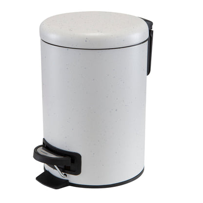 Elle Decor Speckled Design 3 Liter Step Bin with Lid Trash Can