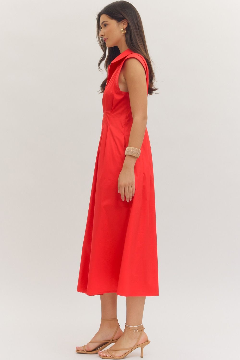 Girl Go Zipper Midi Dress