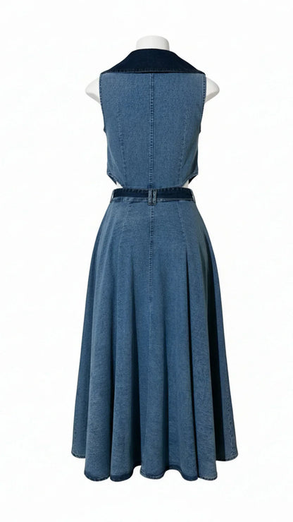 Althea Denim Midi Dress