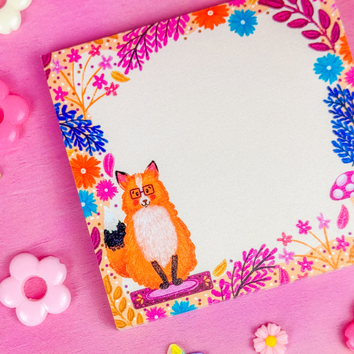 Fall Fox Sticky Notes 3" x 3"