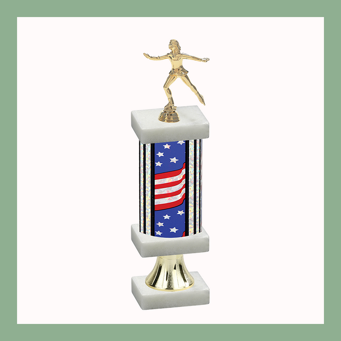 Figure Skating Column Pedestal Trophy