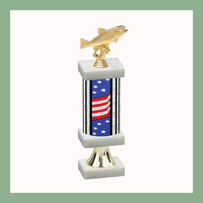 Fishing Column Pedestal Trophy