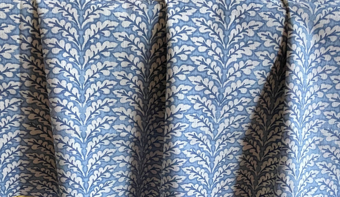 Florentia Azure Bleu Home Decor Fabric / Cotton Upholstery Fabric / Medium weight fabric / Upholstery Fabric - Annabel Bleu