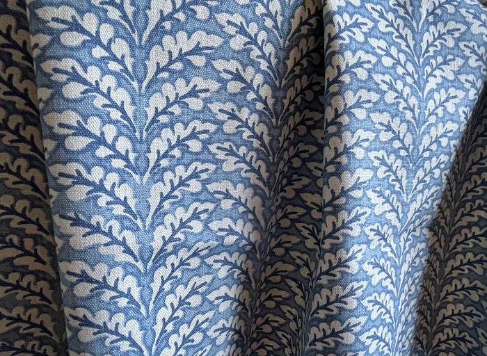Florentia Azure Bleu Home Decor Fabric / Cotton Upholstery Fabric / Medium weight fabric / Upholstery Fabric - Annabel Bleu