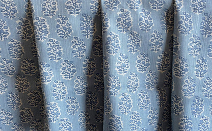 Florentia Azure Bleu Home Decor Fabric / Cotton Upholstery Fabric / Medium weight fabric / Upholstery Fabric - Annabel Bleu